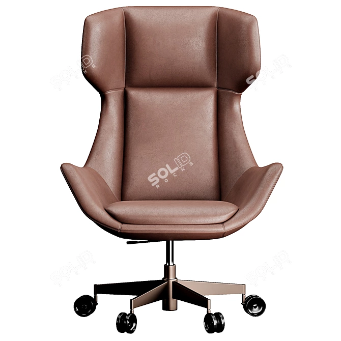 Sophisticated Bonaldo Newton Armchair 3D model image 4