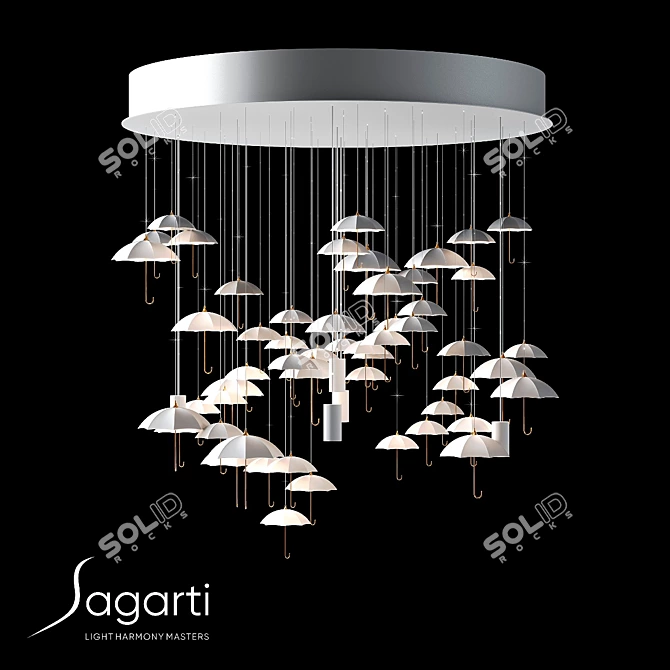 Sagarti Rene Re.90 Chandelier 3D model image 1