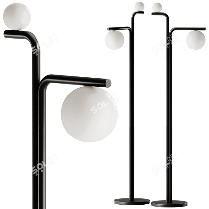 Rivatelier Bubbles Floor Lamp: Modern Elegance 3D model image 1