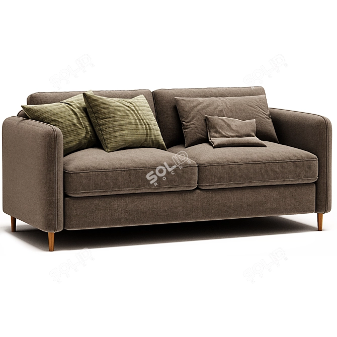 Modern 2-Seater Sofa Bed Lomeo 3D model image 1