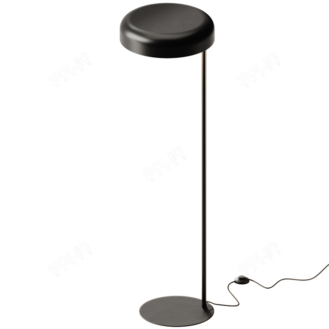 Robin Rea Adjustable Metal Floor Lamp 3D model image 2