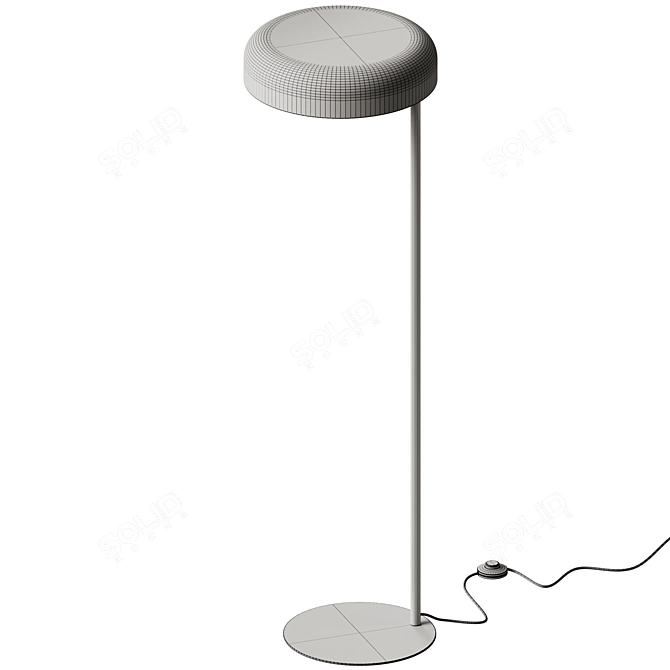 Robin Rea Adjustable Metal Floor Lamp 3D model image 4