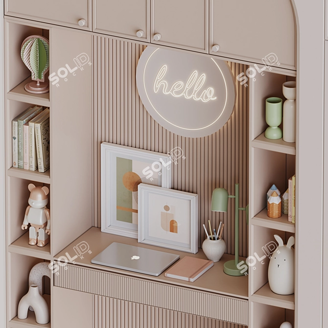  Modern Child Room Decor 3D model image 4