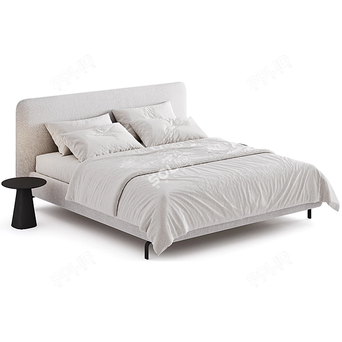 Modern Forssa Bed Design 3D model image 2