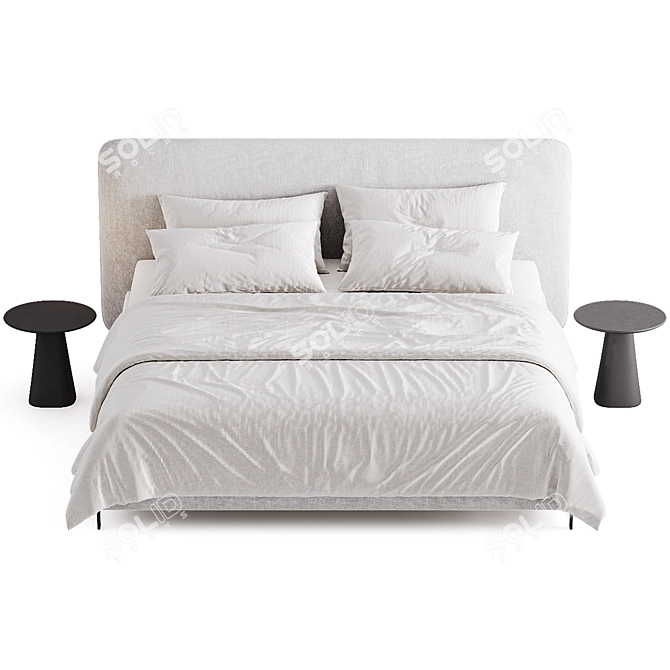 Modern Forssa Bed Design 3D model image 3