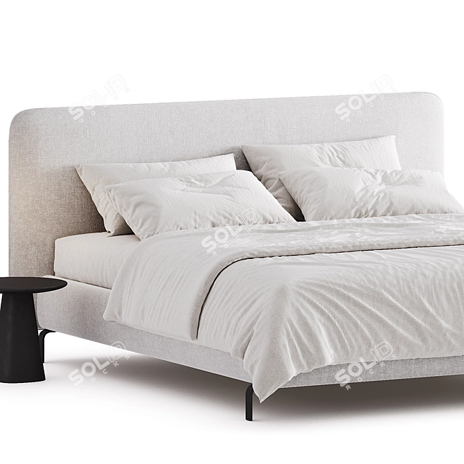 Modern Forssa Bed Design 3D model image 4