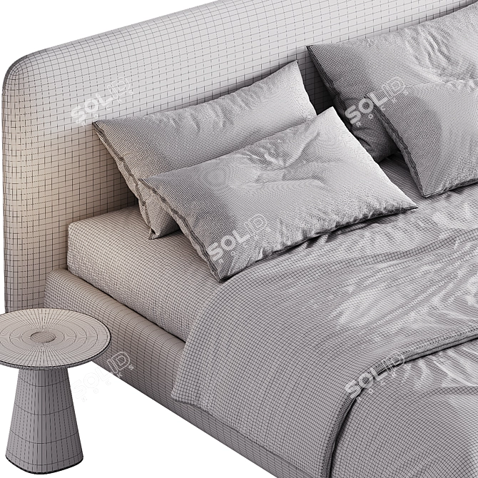 Modern Forssa Bed Design 3D model image 6
