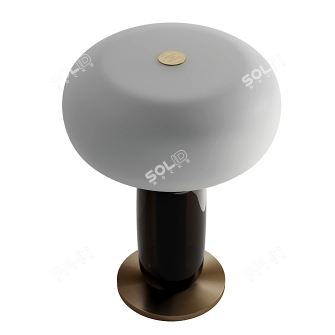 Sleek Black Table Lamp 3D model image 3