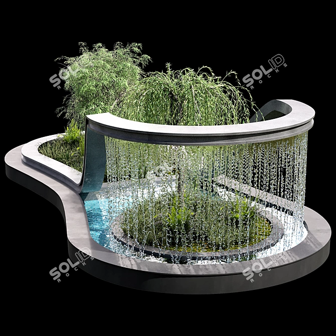 - Water Feature Sculpture Model 3D model image 2