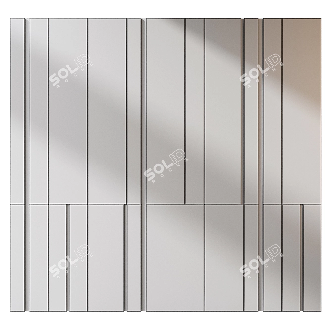 Wood Wall Panels Set 372 3D model image 4