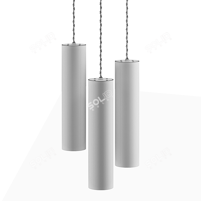 Rotatable Pendant Lamp Fixture 3D model image 5