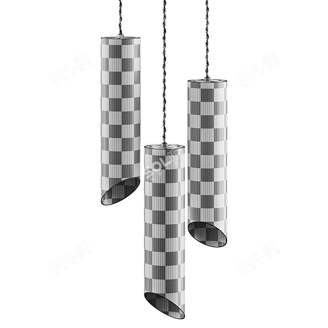 Rotatable Pendant Lamp Fixture 3D model image 8