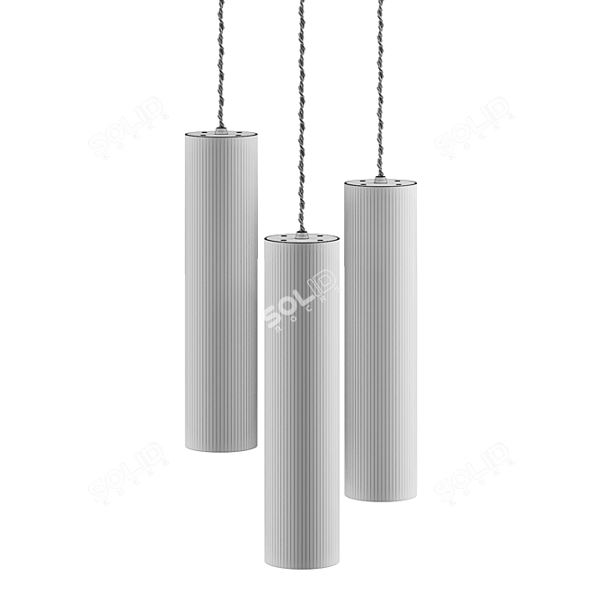 Rotatable Pendant Lamp Fixture 3D model image 9