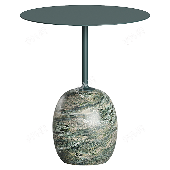 Sculptural Marble Lounge Table 3D model image 2