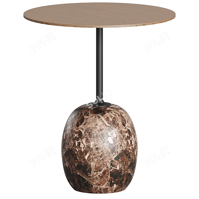 Sculptural Marble Lounge Table 3D model image 5