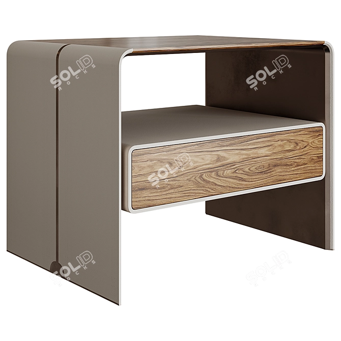 LaLume Bedside Table: Elegant Design 3D model image 1