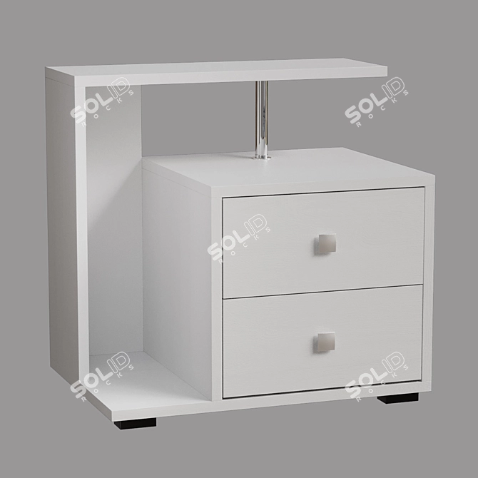 Title: Camellia Bedside Tables Set 3D model image 3