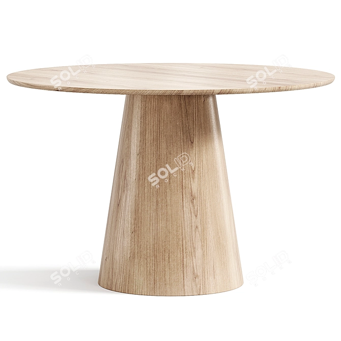 Elegant Monti Chair and Lori Dining Table 3D model image 4