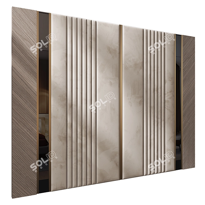  Modern Wall Panel Decor 139 3D model image 2