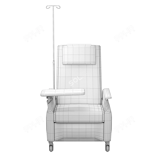 Ergonomic Recliner Chair for Relaxation 3D model image 4