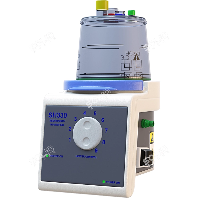 Advanced Medical Humidifier: Optimal Comfort 3D model image 1