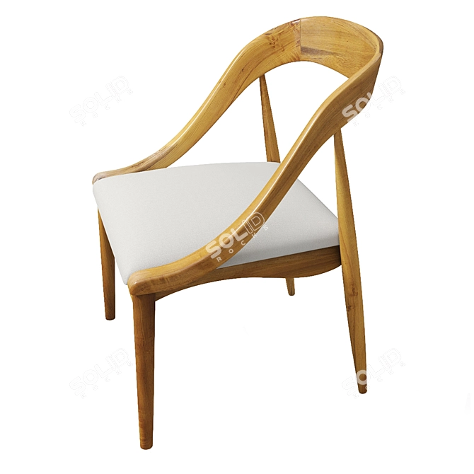 Elegant Diva Chair | Interior Inspo 3D model image 2