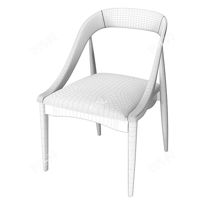 Elegant Diva Chair | Interior Inspo 3D model image 3