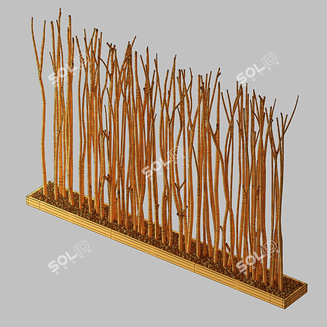 Geometric Branch Decor Model 3D model image 6