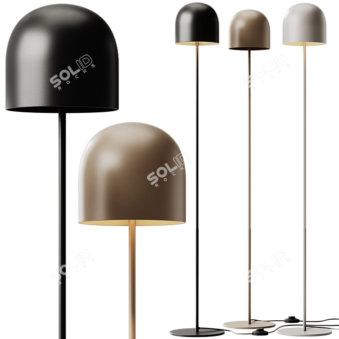 Iron Rio Floor Lamp Cascade 3D model image 1