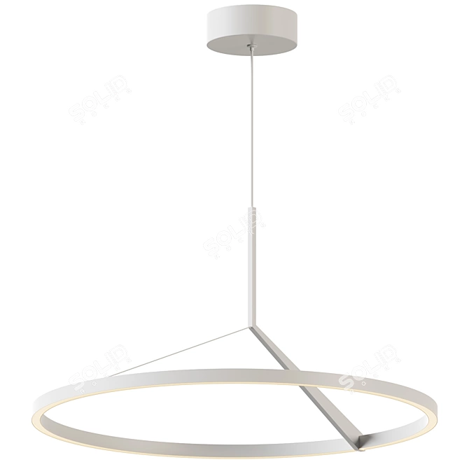 Minimalist Scandinavian-inspired Roda Pendant 3D model image 2