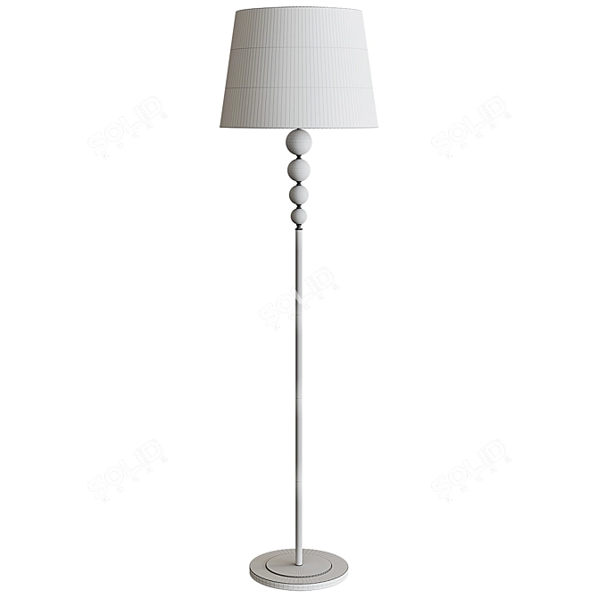  Virginia Nickel Floor Lamp 3D model image 2