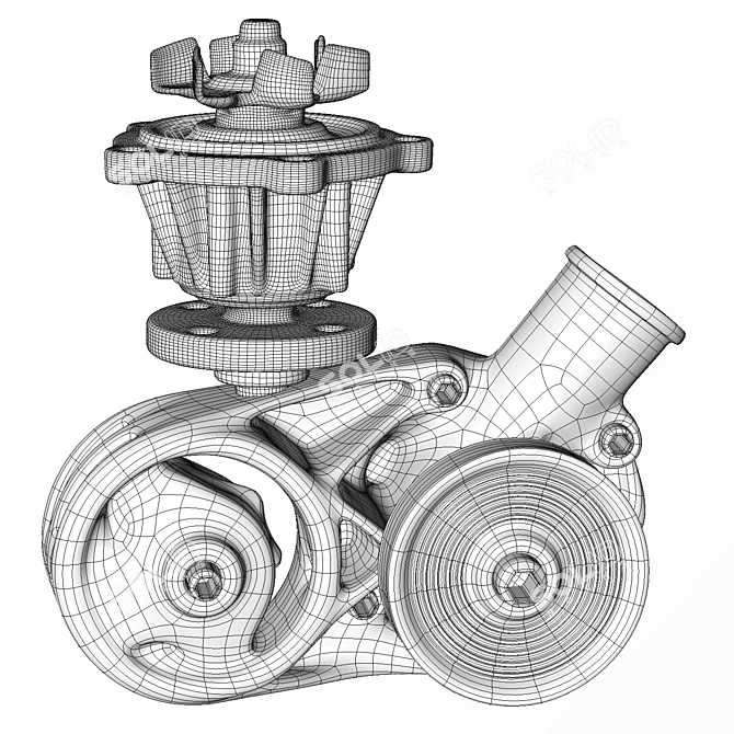 Industrial Pumping Station - Reliable 3D model image 4