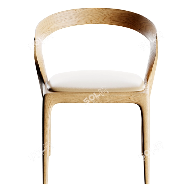 Modern Chic Agrippa Chair 3D model image 3