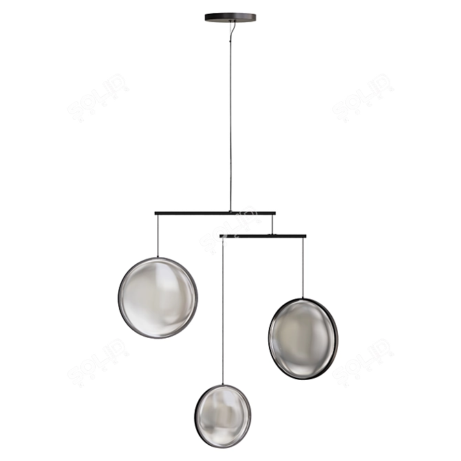 Modern Industrial Pendant Lighting 3D model image 2