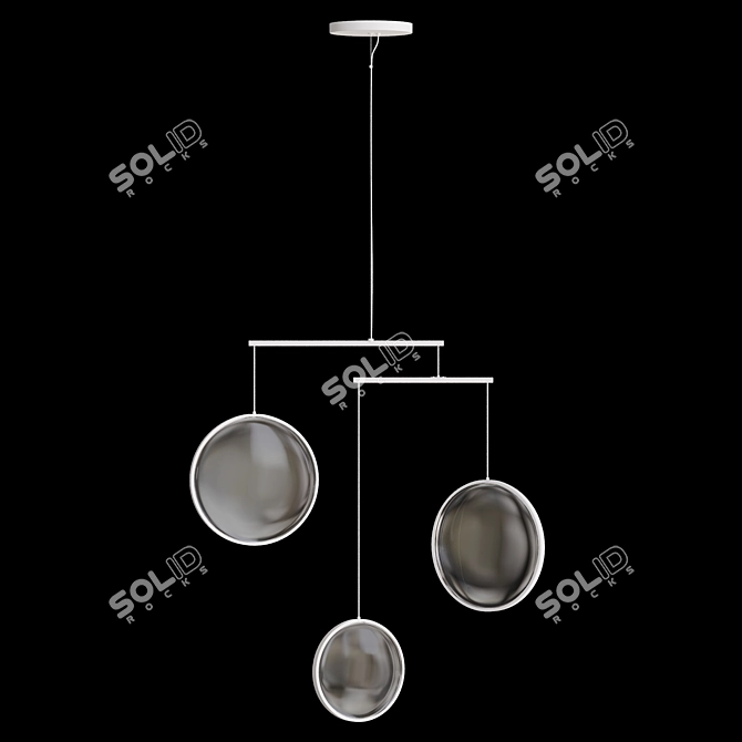 Modern Industrial Pendant Lighting 3D model image 3