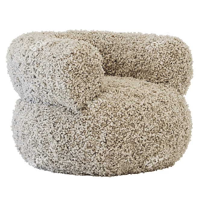 Amalfi Boucle Puffer Chair - 3D Model 3D model image 3