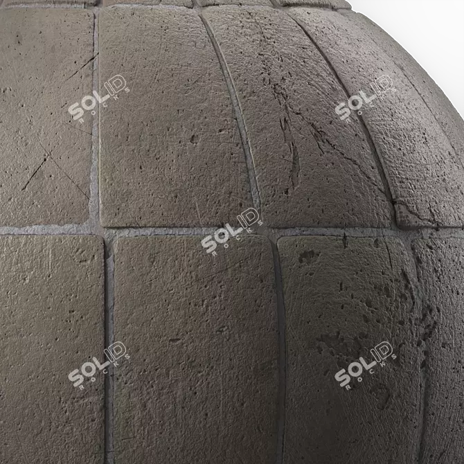 Seamless Pavement Material 4k Texture 3D model image 6