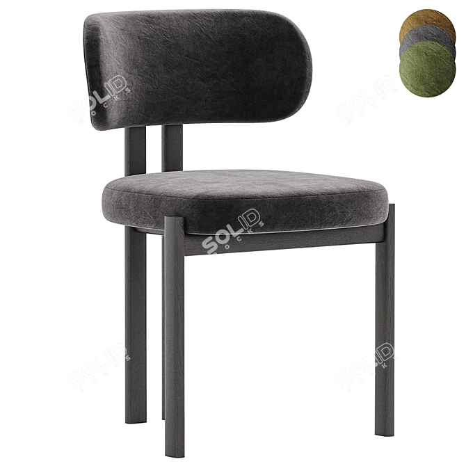 Modern Bay Chair 3D Model 3D model image 2