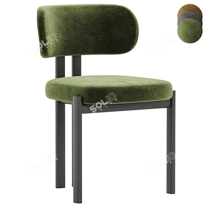 Modern Bay Chair 3D Model 3D model image 3