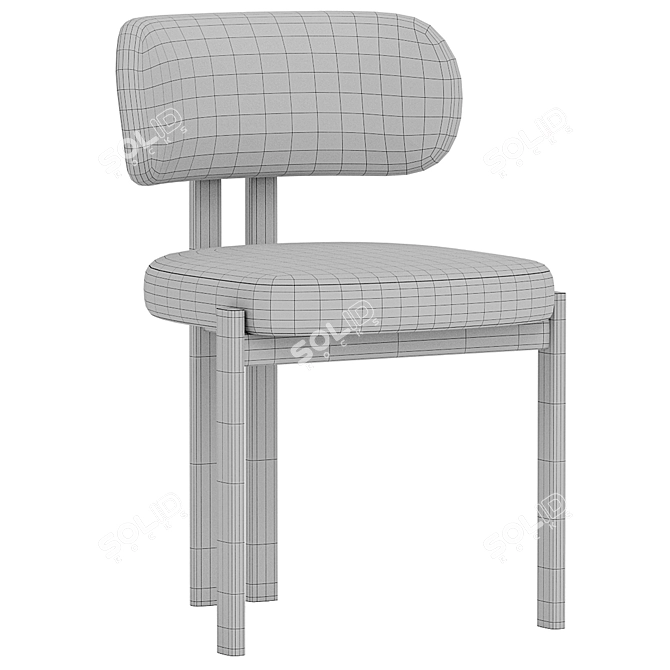 Modern Bay Chair 3D Model 3D model image 6