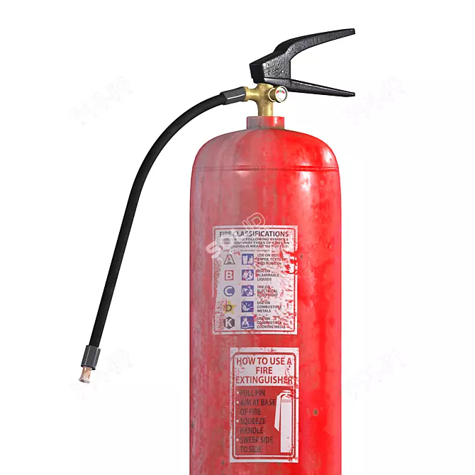 Corona 3D Model Fire Extinguisher 3D model image 4