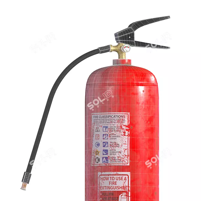 Corona 3D Model Fire Extinguisher 3D model image 6