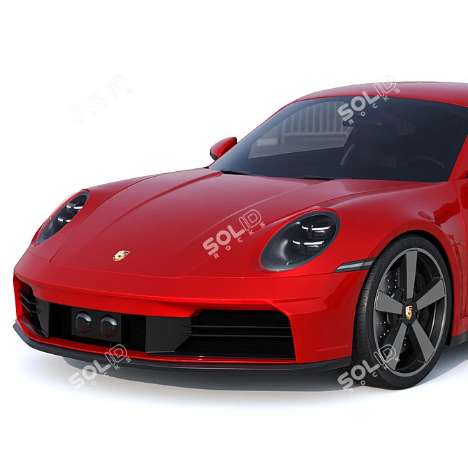 Porsche 911 Carrera GTS Hybrid 3D model image 4