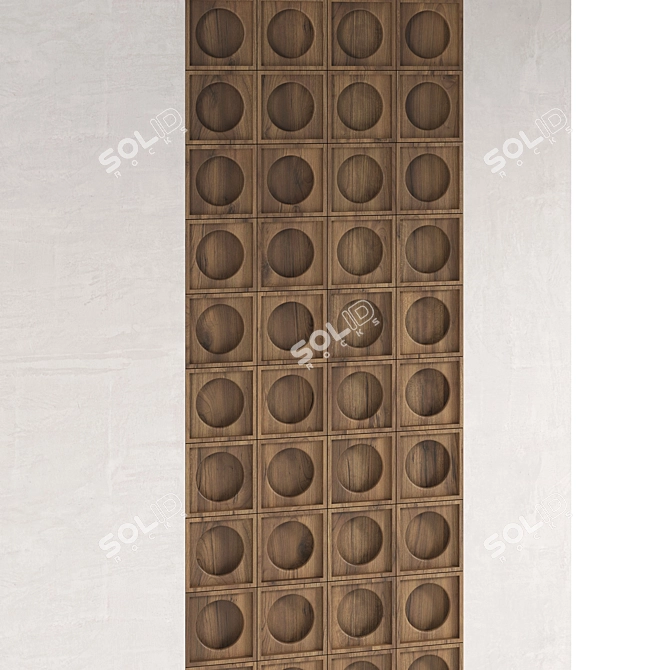 Decorative Wall Panel 3D Model 3D model image 3