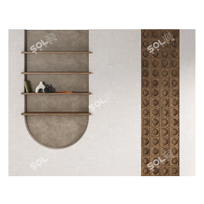 Decorative Wall Panel 3D Model 3D model image 4