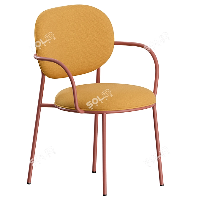 Pedrali Stiel Chairs Set Of 4 3D model image 6