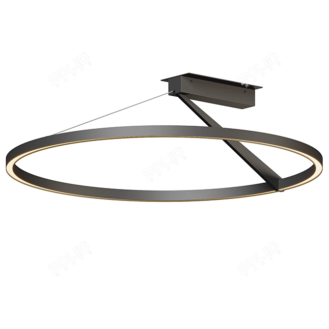 Modern Scandinavian-inspired Roda Chandelier 3D model image 2