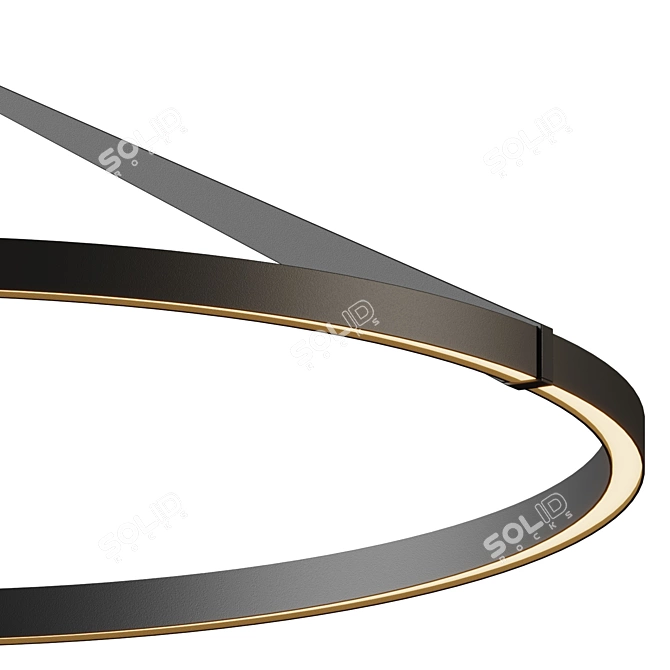 Modern Scandinavian-inspired Roda Chandelier 3D model image 4