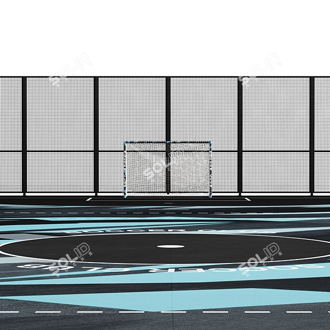 Street Soccer Field - Goalbound 3D model image 3