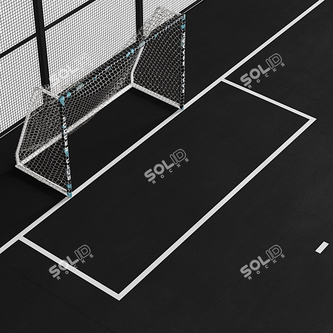 Street Soccer Field - Goalbound 3D model image 4